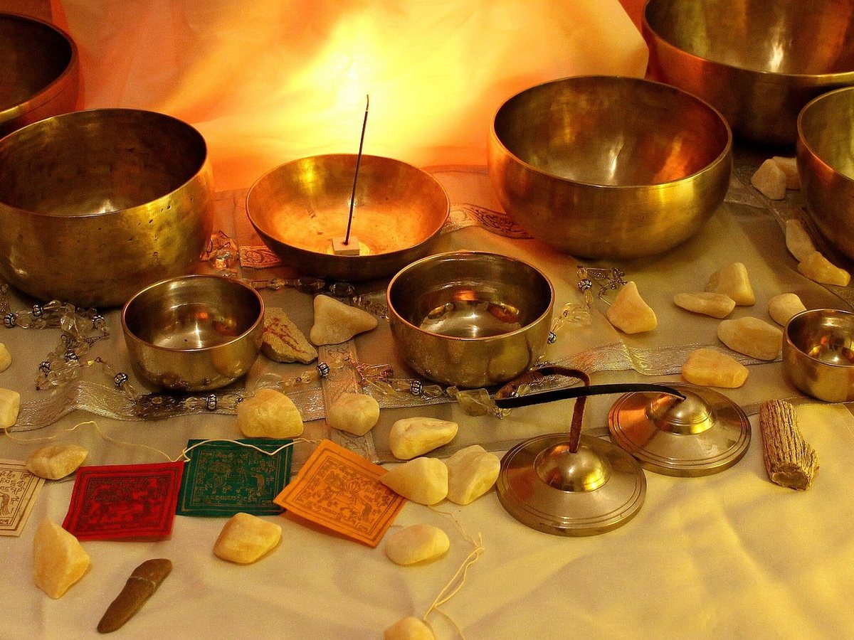 Bol chantant pour une séance de relaxation